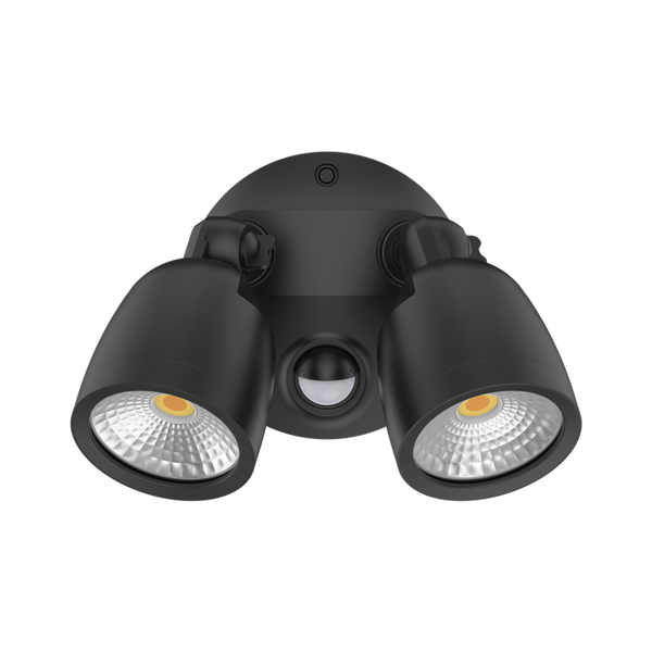 MURO LED 2 Spotlights With Sensor 20W Black 3CCT - 25076