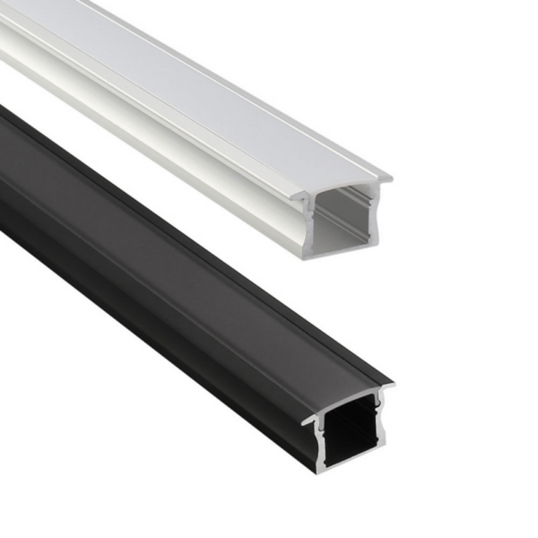 Strip Light Profile L3000mm H15.3mm Opal Black Aluminum - VB-ALP003-R-3M-BLK