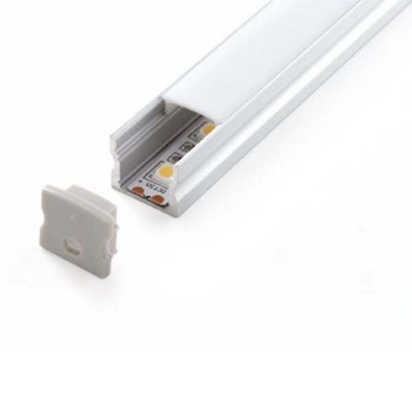 Strip Light Profile L3000mm H15.3mm Opal White Aluminum - VB-ALP004-R-3M-WH