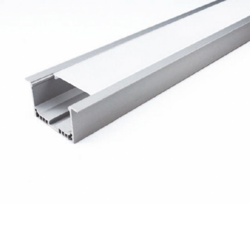Recessed Strip Light Profile L2000mm W65mm Opal Aluminium - VB-ALP045-2M