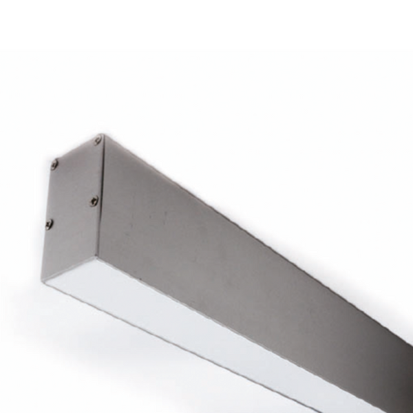 Suspended Strip Light Profile L2000mm W35.2mm Opal Aluminium - VB-ALP051-2M