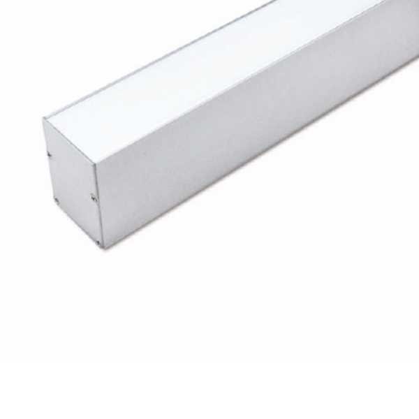 Suspended Strip Light Profile L1000mm W50mm Opal Aluminium - VB-ALP052-1M