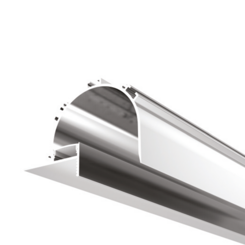 Recessed Strip Light Profile L2000mm W101mm Opal Aluminium - VB-ALP078-2M