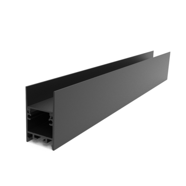 Surface Strip Light Profile L2000mm W35mm Black Aluminium - VB-ALP3551-2M-BLK
