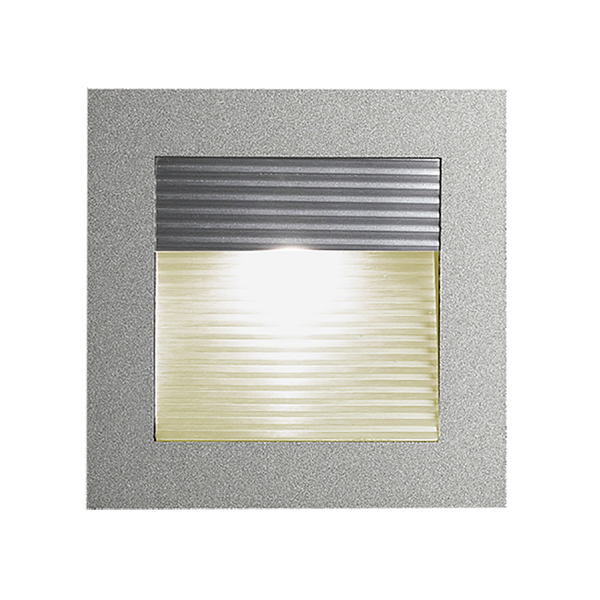 Square Step Light Silver Aluminium 3000K - VBL-E01-WW-SV