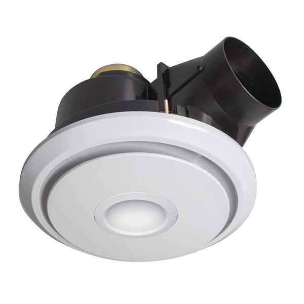 Boreal-II Small 270mm Round Exhaust Fan With CCT LED Light White - 20750/05
