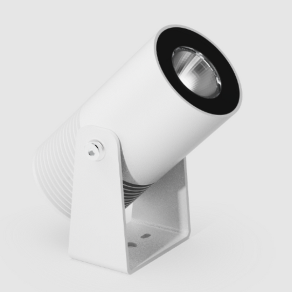 LumenaPro Exterior Spotlight 24V W75mm White Aluminium - AQL-180-A8-B0