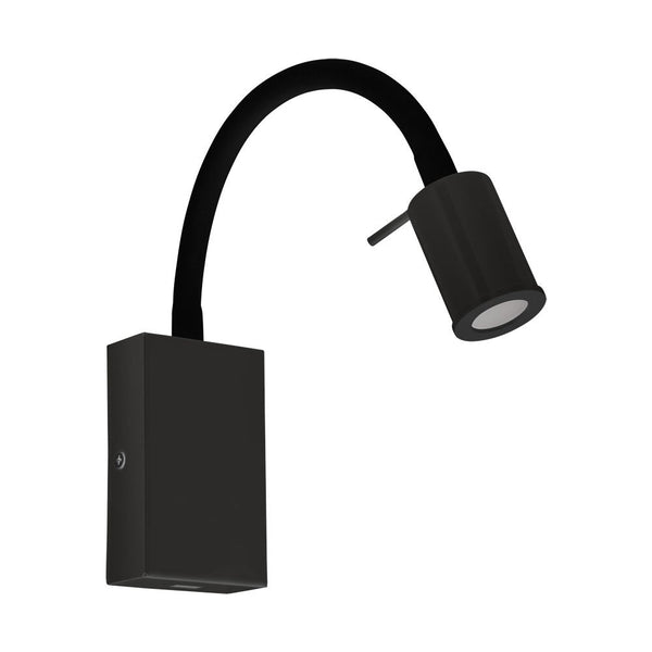 Tazzoli 1 Light Wall Light LED 3000K USB Matt Black - 202779