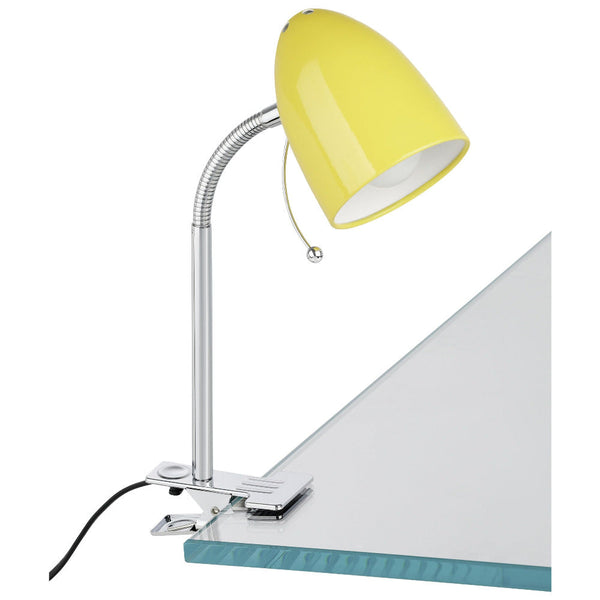 Lara 1 Light Clamp Lamp Yellow - 205257N