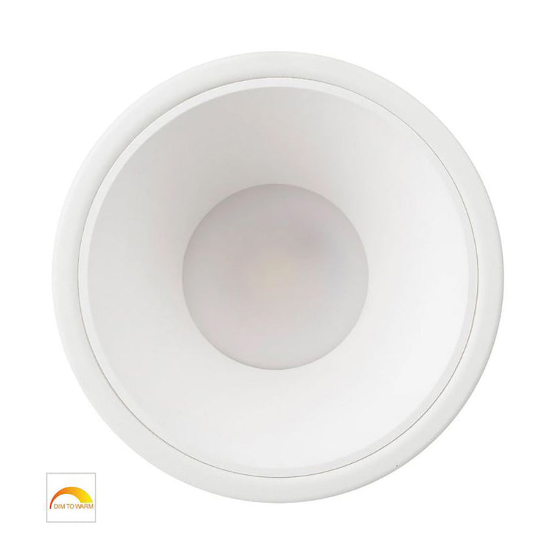 Round Recessed LED Downlight White Aluminium / Insert 2 CCT - HV5528D2W-WW