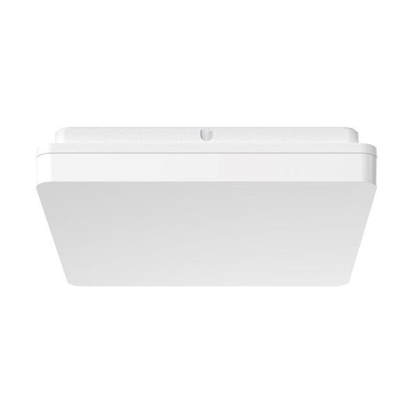 Sunset Square LED Oyster Light W300mm White Polycarbonate 3CCT - 20887