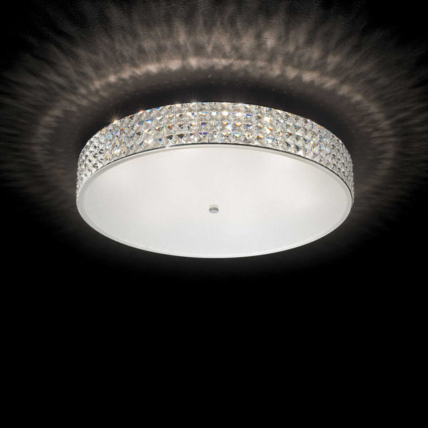 Roma Pl12 Ceiling Crystal 12 Lights White Metal & Glass - 087870