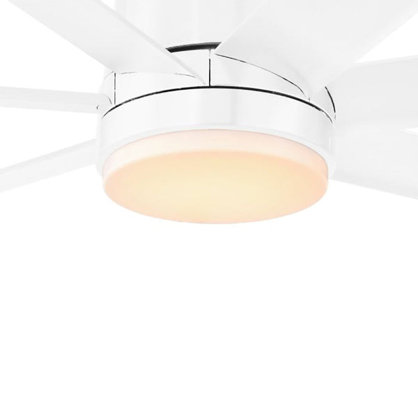 Tourbillion Ceiling Fan Light White Steel - 205564