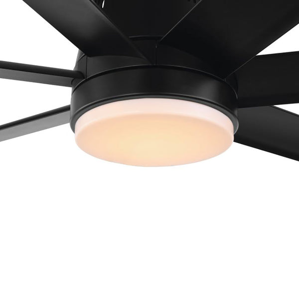 Tourbillion Ceiling Fan Light Black Steel - 205563