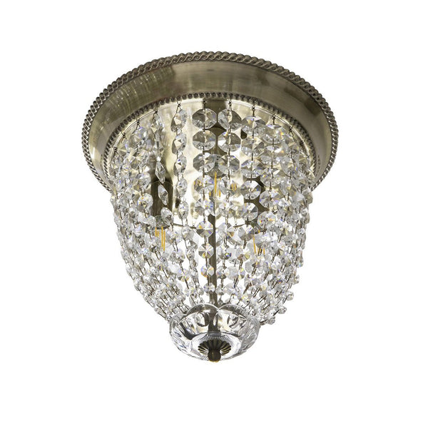 Fiorentino Lighting - ENGLAND 3 Light Ceiling Crystal Bronze