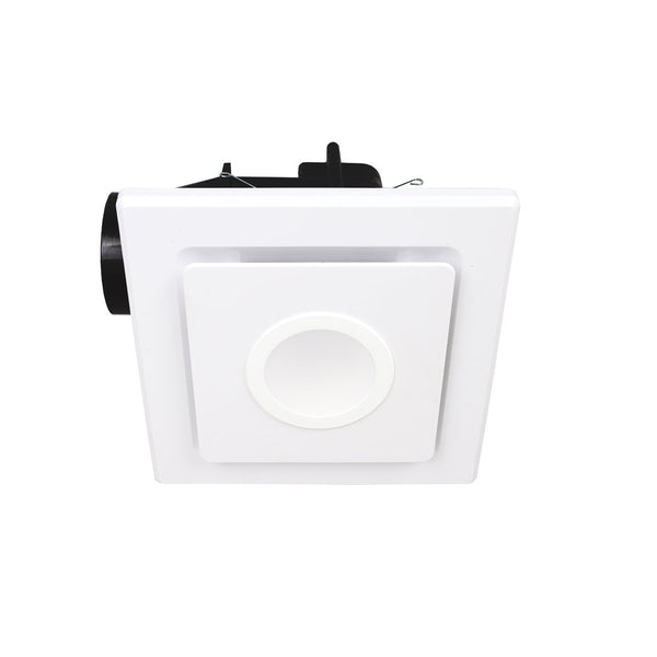Emeline II 290mm Square Exhaust Fan With LED Light White - BE330ESPWH