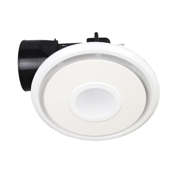 Emeline II 240mm Round Exhaust Fan With LED Light White - BE340ESPWH