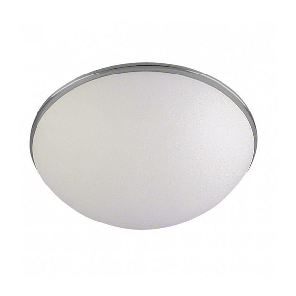 Oyster Light White / Satin Chrome Glass - CLL8401-SC