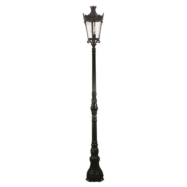 Crown Post Light Large On Domain Antique Bronze Aluminium - 1000837