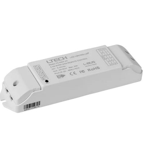 LED Strip Light RGBCW Controller 12V / 24V White Plastic - HV9103-F5-DMX-4A 