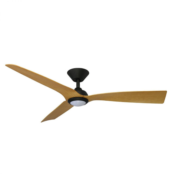 TRINIDAD III DC Ceiling Fan 52" Black & Timber With LED Light - FC598133BK