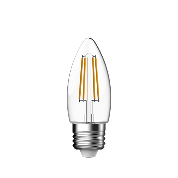 SupValue Candle LED Filament Globe Clear ES 4.8W 240V 2700K - 122157