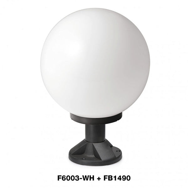 Post Top ES 240V 27W White PMMA - F6003-WH