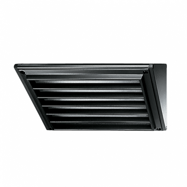 Louvered Exterior Wall Light 8.5W Black Aluminium 4000K - GT5614-BL
