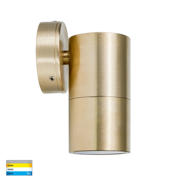 Tivah Exterior Down Wall Light Solid Brass 3 CCT - HV1157GU10T