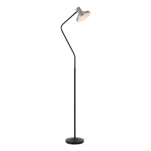 Trevi 1 Light Floor Lamp Black, Nickel - TREVI FL-BK+NK