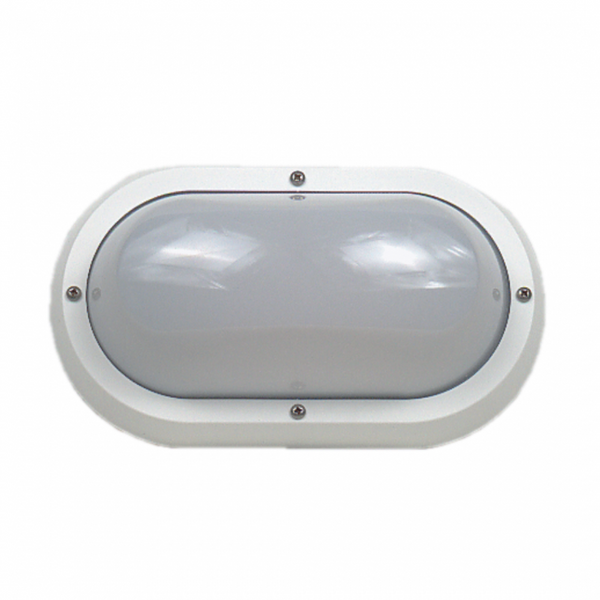 LED Bunker Light White Polycarbonate 3000K - LJL6001-WH