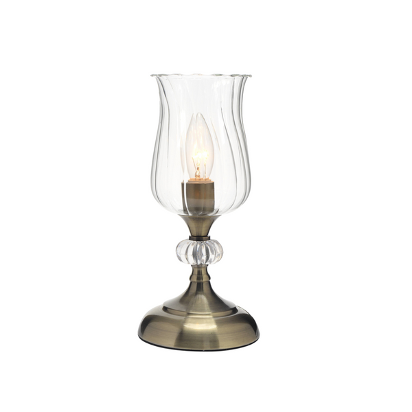 Samantha 1 Light Touch Table Lamp Antique Brass - LL-14-0114