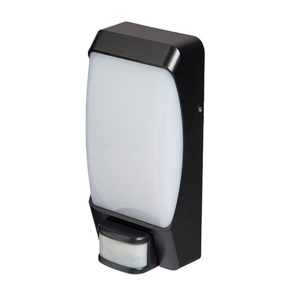 Sonar LED Outdoor Bunker Light Sensor 10W Tricolour Matt Black - MLXS34510MS