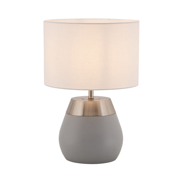 Belgrave 1 Light Table Lamp Grey - MTBL019GRY