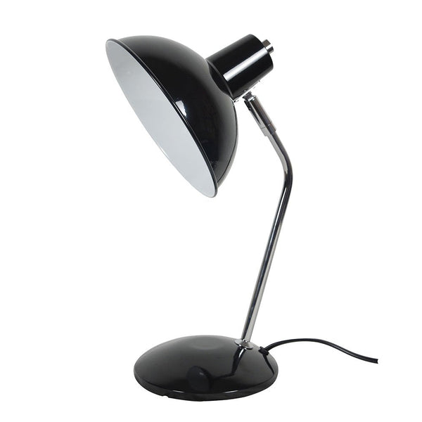 Thea 1 Light Desk Lamp Black & Chrome - OL93961BK