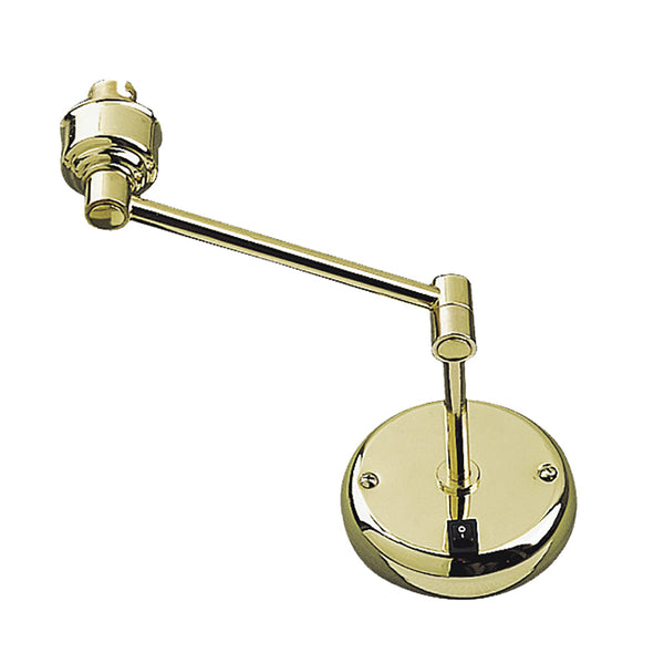 Round Swing Arm Wall Light Brass - PS31-BS