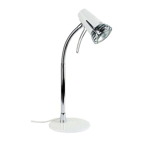 Scoot LED Desk Lamp White & Chrome - SL92997WH