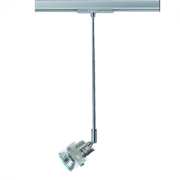 Single Circuit Track Head Satin Chrome Glass - TE103-300-SC