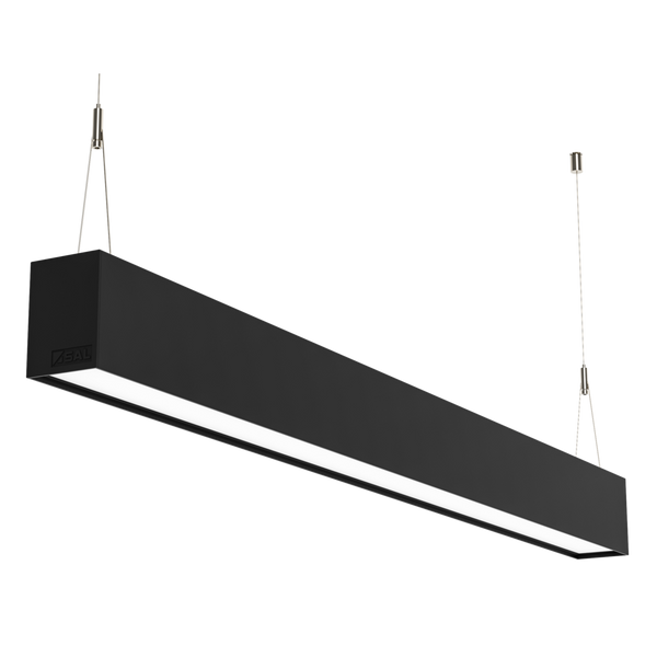 Titan LED Linear Light 80W Black Aluminium TRI Colour - S9776/80TC/BK