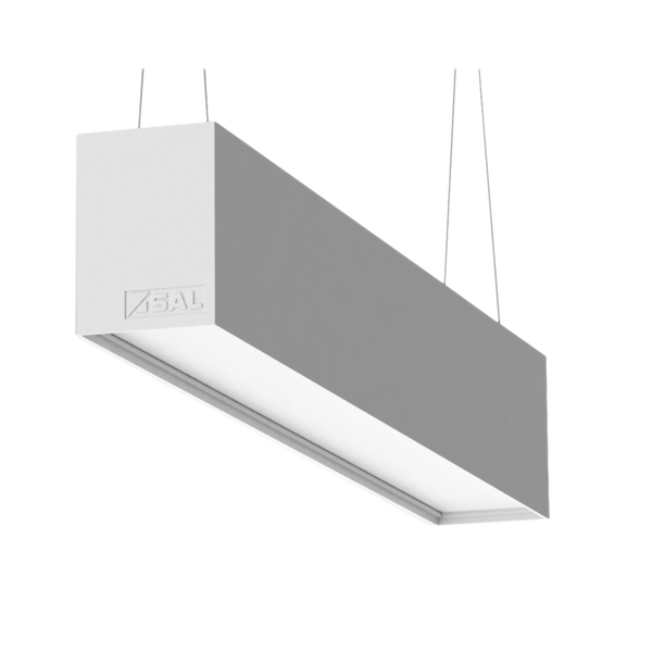 Titan LED Linear Light 40W White Aluminium TRI Colour - S9776/40TC