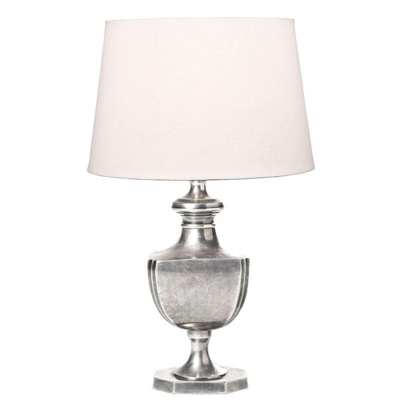 Albany Rectangle Urn Table Lamp Base Only - Antique Silver - ELPIM56575AS