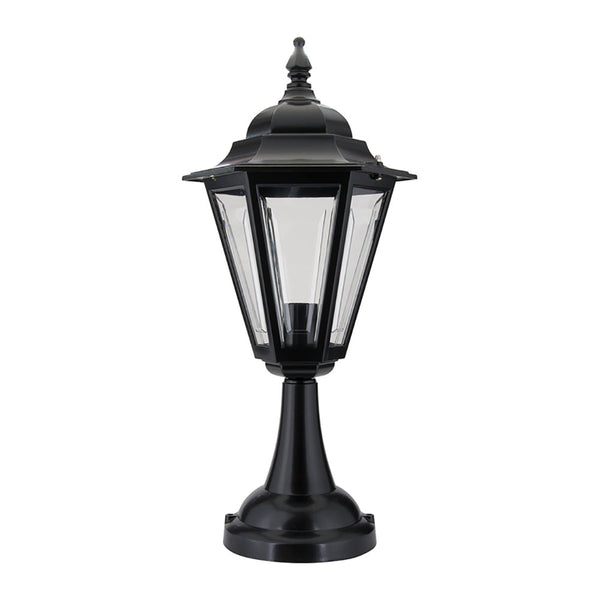 Turin Pillar Light H565mm Black Aluminium - 15495