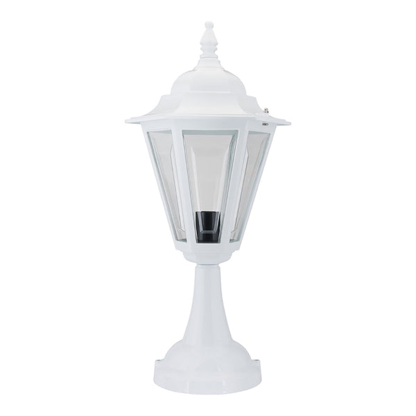 Turin Pillar Light H565mm White Aluminium - 15499