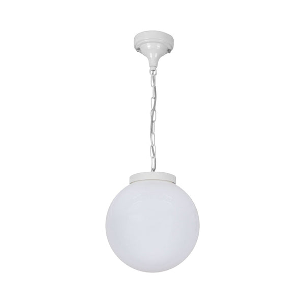 Siena Outdoor Pendant Light W250mm White Aluminium - 15559