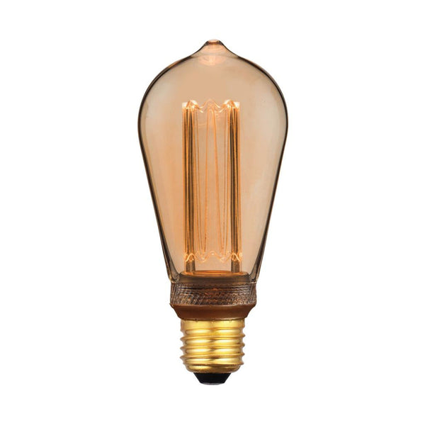 ST64 LED Filament Globe ES 240V 3.5W Amber 1800K - 65955