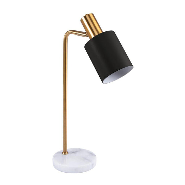 Marisol Desk Lamp Light Antique Brass Metal Marble - 22522