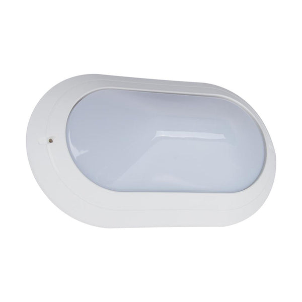 Polyring Oval Bunker Light W295mm White Polycarbonate - 18481