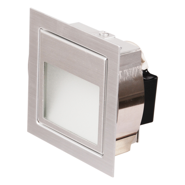 LEEMAN S9318 Recessed LED Step Light Anodised Silver 12V 1.5W 3000K - S9318 AS