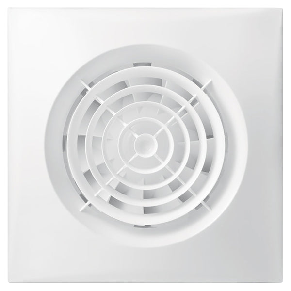 Silent Wall Mounted Fan 125mm C/W Timer And Humidistat FANSILENT-125HT-W