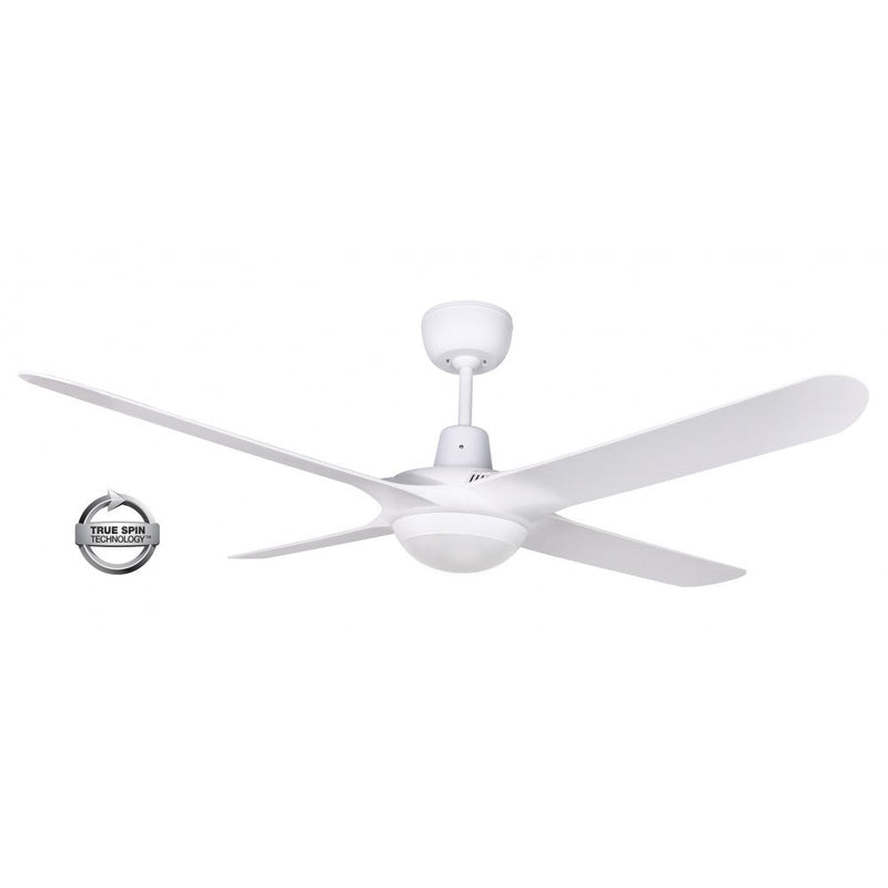 Spinika AC Ceiling Fan 50" Satin White LED Light Satin White - SPY1254WH-L